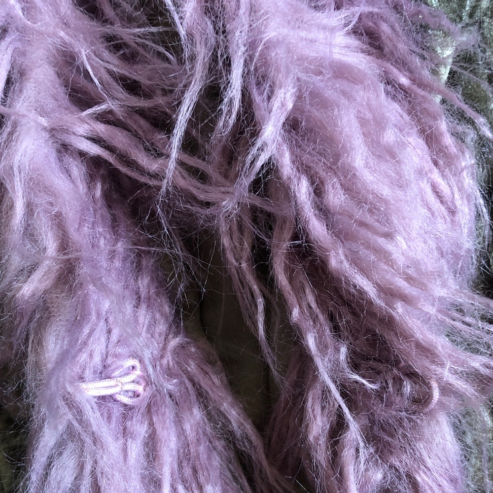 Widow Art Magic Crushed Velvet Faux Fur Trim Jacket Witchy Witchcore Y2K - Picture 9 of 15